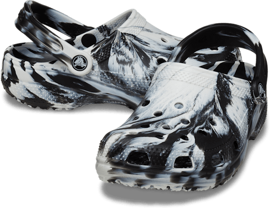 Classic Marbled Clog - White / Black