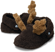 Kids’ Classic Cozzzy Reindeer Slipper - Espresso