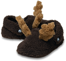 Toddler Classic Cozzzy Reindeer Slipper - Espresso