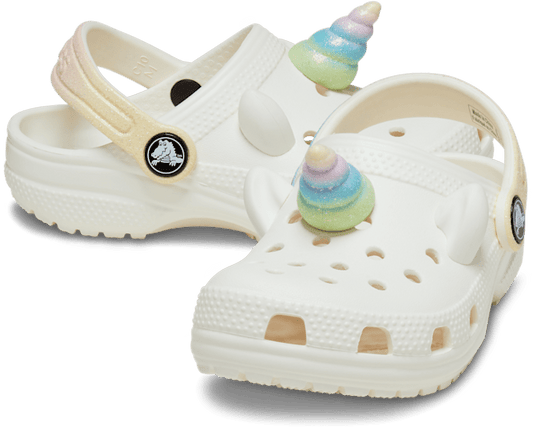 Toddlers' Classic I AM Rainbow Unicorn Clog - Chalk