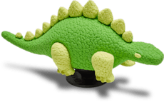 3D Green Dino with Scales