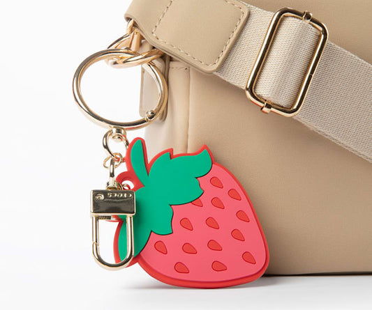 Strawberry Bag Charm Red - Red