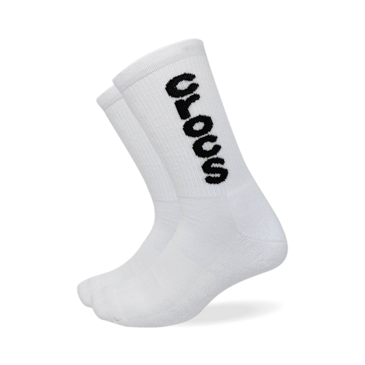 CrocsSocks Crew Macro Logo 3PK - White / Black