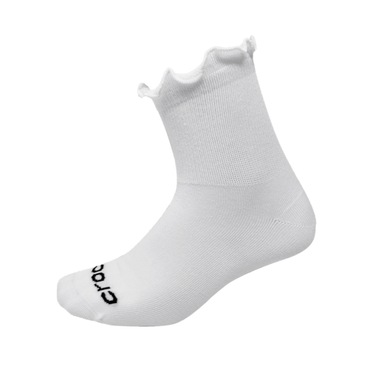 CrocsSocks Ruffle Ankle 3 PK - White