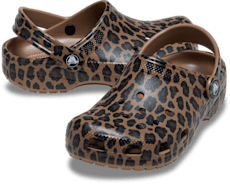 Kids' Classic Animal Clog - Sepia / Leopard
