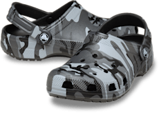 Kids' Classic Camouflage Clog - Black/Slate Grey