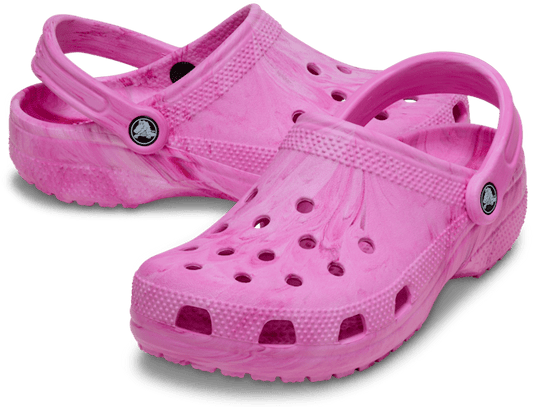 Kids' Classic Watercolor Marbled Clog - Pink Swirl