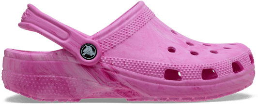 Kids' Classic Watercolor Marbled Clog - Pink Swirl