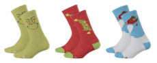 Kids' Crocs Socks The Grinch 3 Pack - Multi