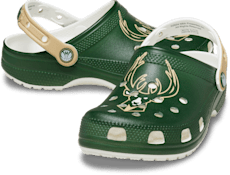 NBA Milwaukee Bucks Classic Clog - White