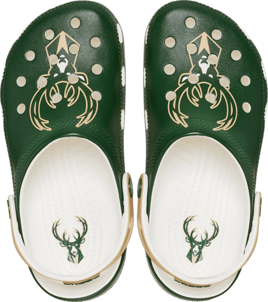 NBA Milwaukee Bucks Classic Clog - White