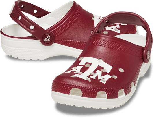 Texas AM Classic Clog - White