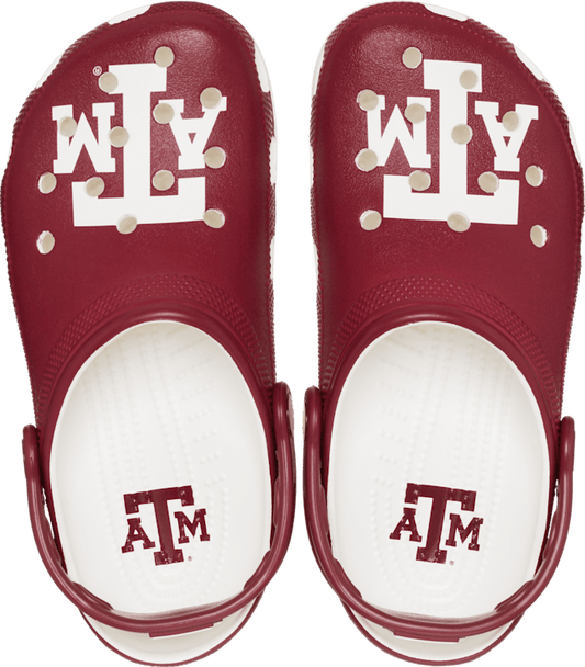 Texas AM Classic Clog - White