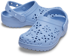 Toddler Classic Floral Cut-Out Clog - Blue Haze