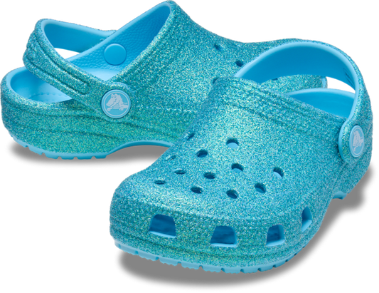 Toddler Classic Iridescent Glitter Clog - Tinted Glass