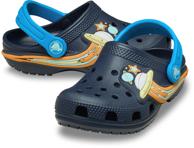 Toddler Classic UFO Lights Clog - Navy