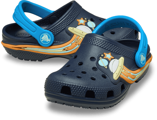 Toddler Classic UFO Lights Clog - Navy