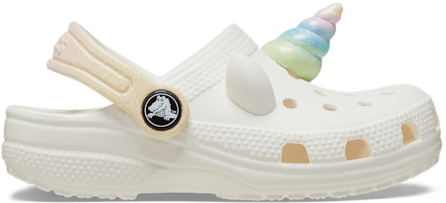 Toddlers' Classic I AM Rainbow Unicorn Clog - Chalk
