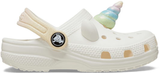 Toddlers' Classic I AM Rainbow Unicorn Clog - Chalk