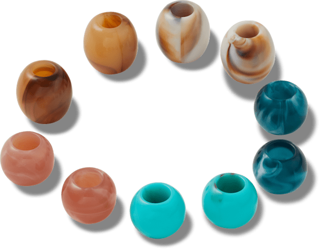 Beads 10 Pack - Espresso Marble