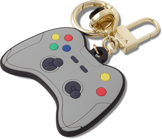 Game Controller Bag Charm - Grey