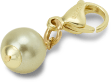 Gold and Green SMT Pearl Charm