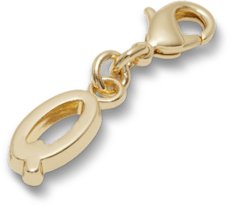 Gold Letter Q Charm