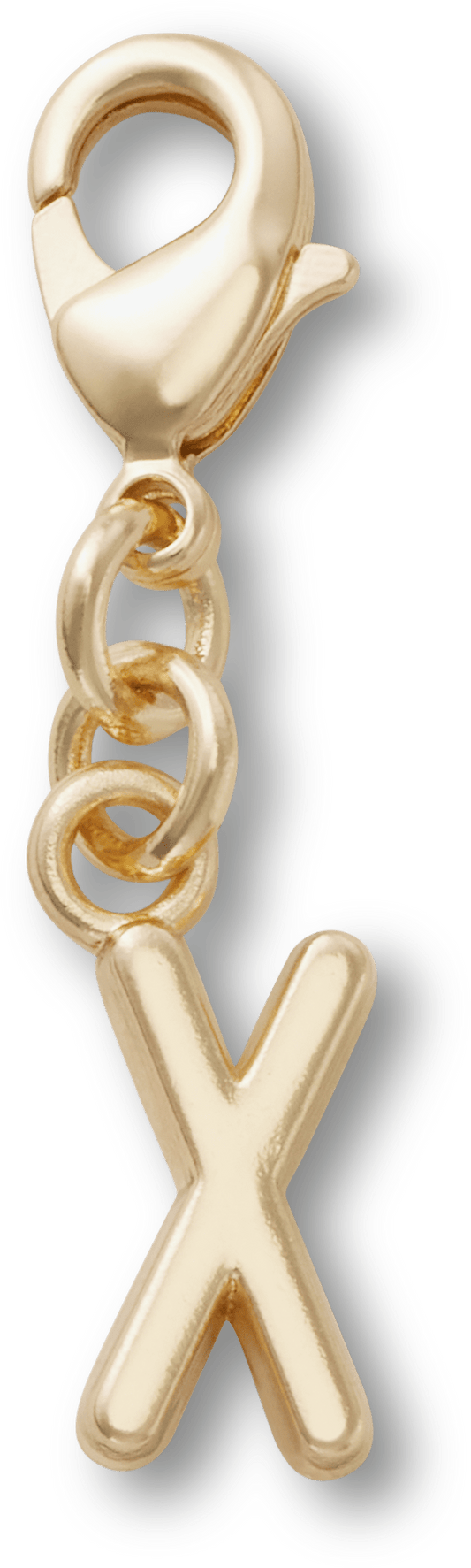 Gold Letter X Charm