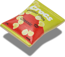 Yellow Red Chip Bag